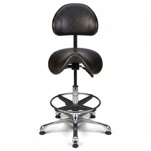 Tabouret selle de cheval avec dossier Hapi-H