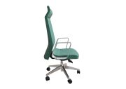 Fauteuil aluminium poli Eden 02 avec têtière 182