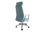 Fauteuil aluminium poli Eden 02 avec têtière 162