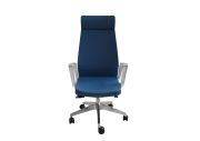 Fauteuil aluminium poli Eden 02 avec têtière 178