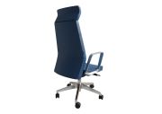 Fauteuil aluminium poli Eden 02 avec têtière 180