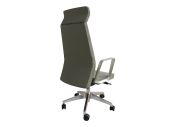 Fauteuil aluminium poli Eden 02 avec têtière 330