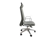 Fauteuil aluminium poli Eden 02 avec têtière 215