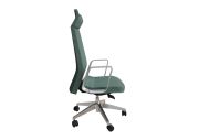 Fauteuil aluminium poli Eden 02 avec têtière 242