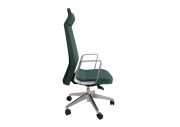 Fauteuil aluminium poli Eden 02 avec têtière 245
