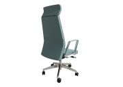 Fauteuil aluminium poli Eden 02 avec têtière 318