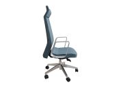 Fauteuil aluminium poli Eden 02 avec têtière 275