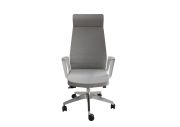 Fauteuil aluminium poli Eden 02 avec têtière 91