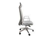 Fauteuil aluminium poli Eden 02 avec têtière 92