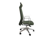 Fauteuil aluminium poli Eden 02 avec têtière 152