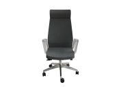Fauteuil aluminium poli Eden 02 avec têtière 46