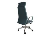 Fauteuil aluminium poli Eden 02 avec têtière 27