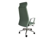 Fauteuil aluminium poli Eden 02 avec têtière 30