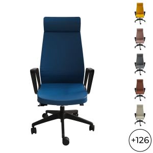 Fauteuil noir Eden 02 avec têtière
