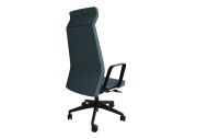 Fauteuil noir Eden 02 avec têtière 3