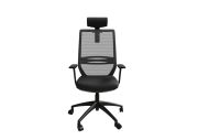 Fauteuil de bureau accoudoirs 1D avec têtière Tecsy 3